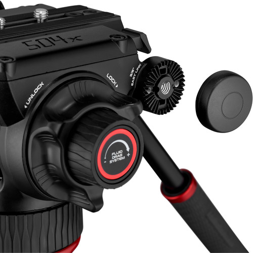 Cabeça Manfrotto 504X Fluid Video Head with flat base. MVH504XAH