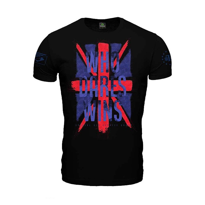 Camiseta Masculina SAS Who Dares Wins Secret Box Team Six Brasil