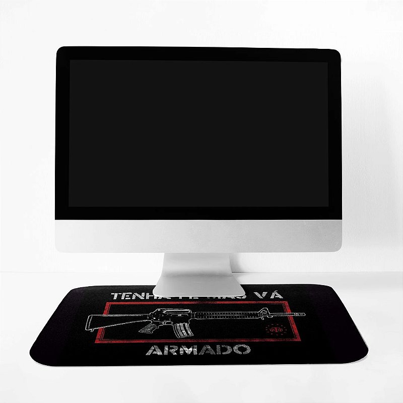 Mousepad Militar Tenha Fé Mas Vá Armado Team Six