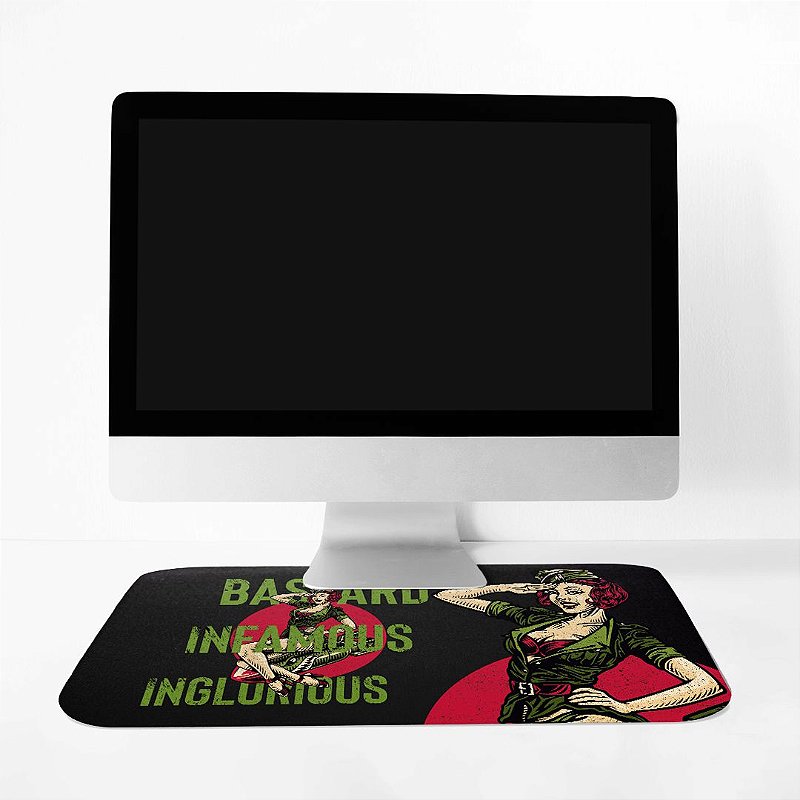 Mousepad Militar Instrutor Fritz Bastard Infamous Inglorius Team Six