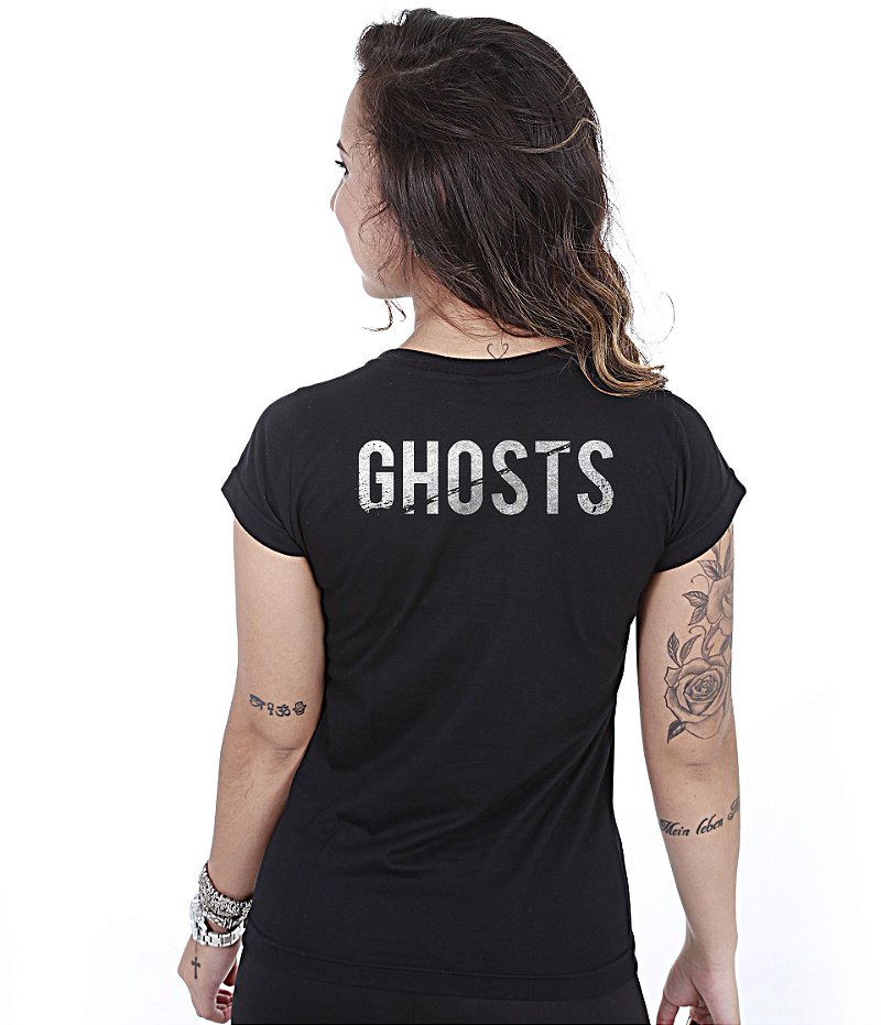 Camiseta Baby Look Feminina COD Ghosts Team Six Brasil