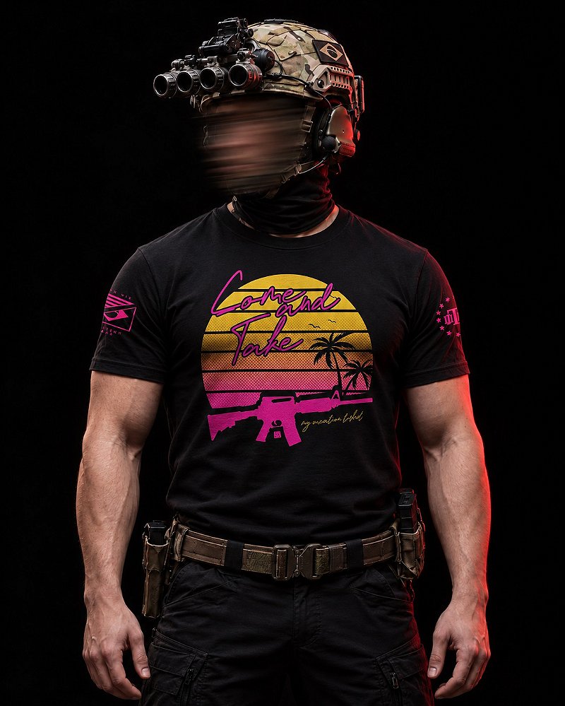 Camiseta Concept Line Come And Take AR15 Vacation Team Six Brasil