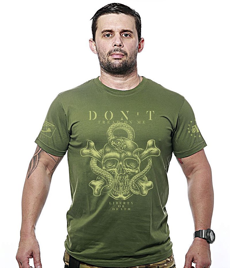 Camiseta Masculina Don't Tread On Me Team Six Brasil