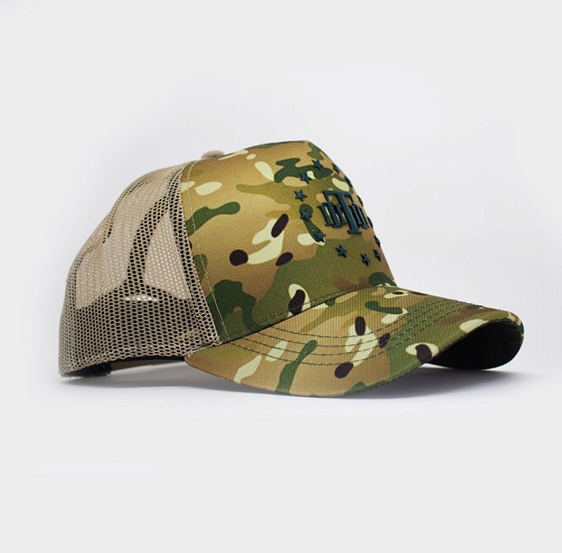 Boné Trucker Soldier Multicam Green Team Six Brasil