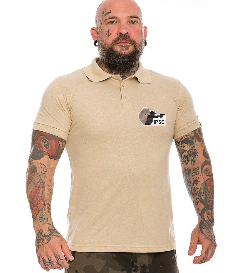 Camiseta Gola Polo Masculina IPSC Team Six Brasil