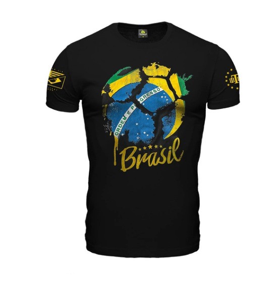 Camiseta Masculina Brasil Copa do Mundo Team Six Brasil