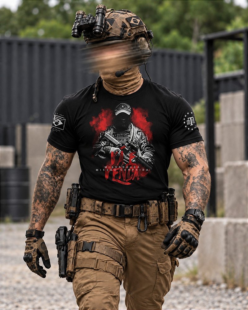 Camiseta Masculina Vá e Vença Secret Box Team Six Brasil