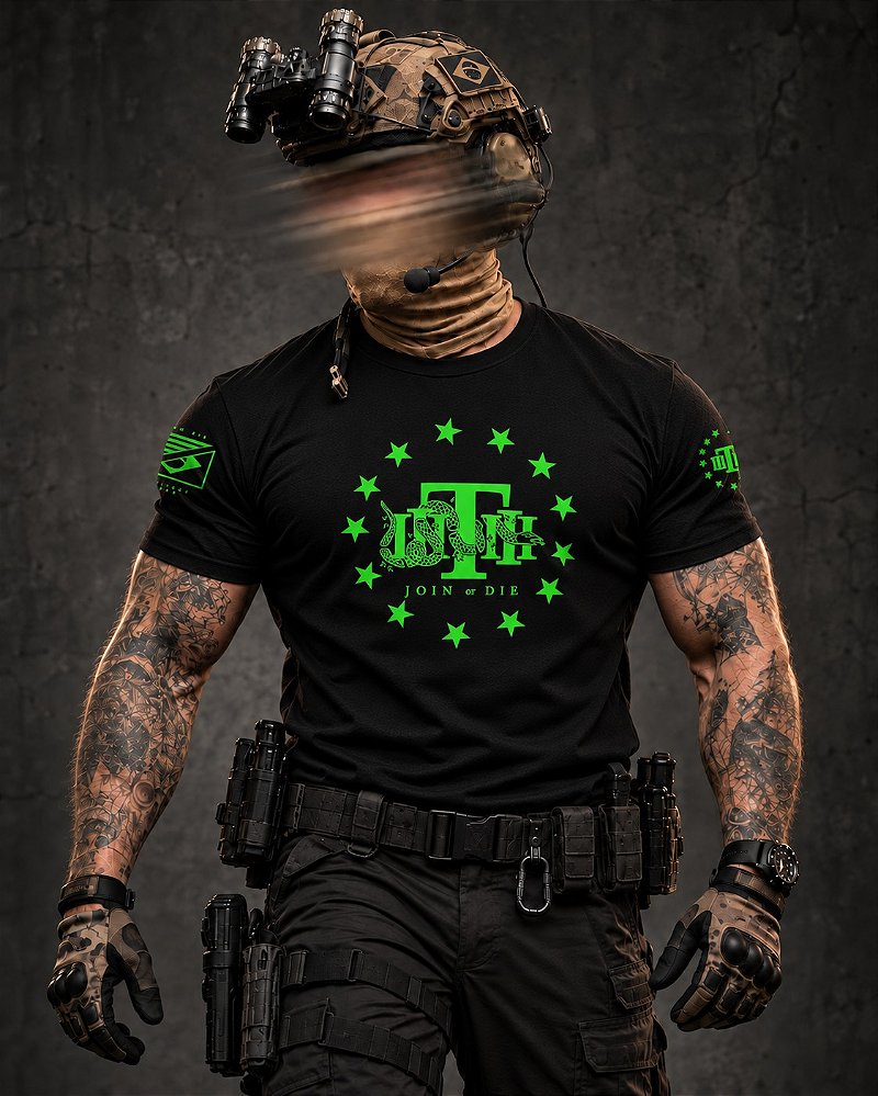 Camiseta Masculina JOIN OR DIE Secret Box Team Six Brasil