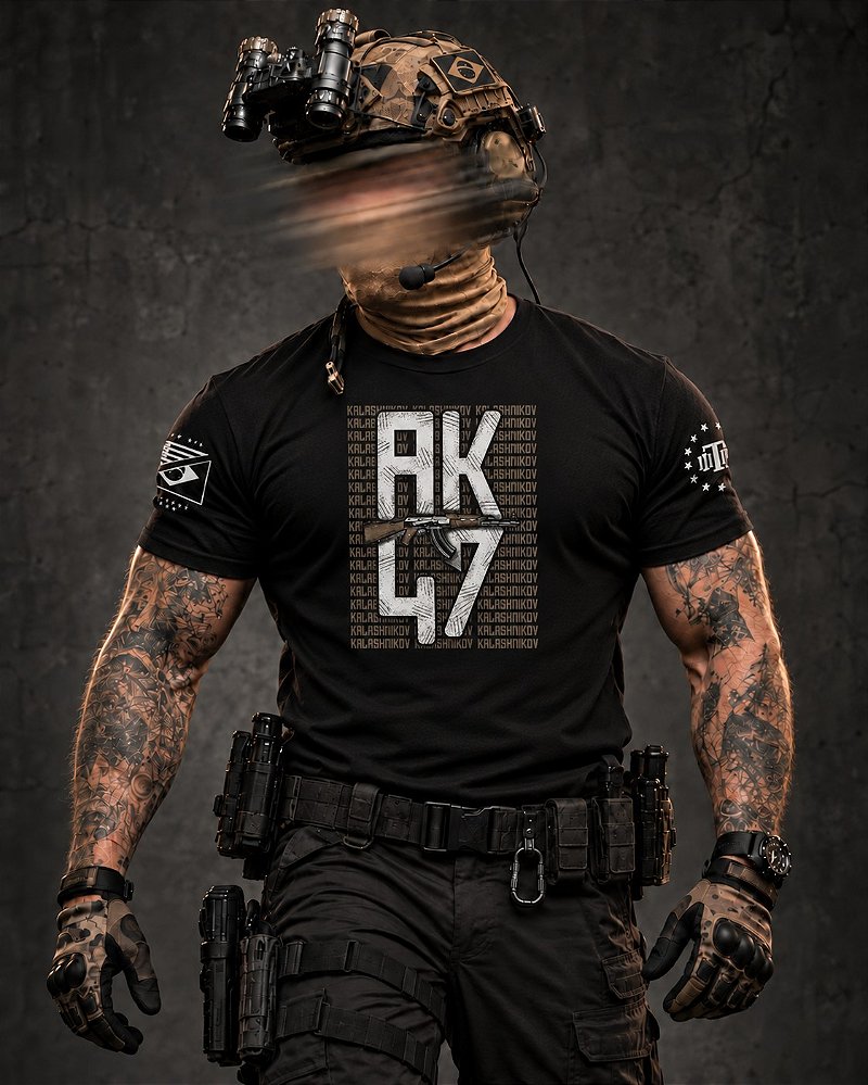 Camiseta Masculina AK47 Secret Box Team Six Brasil
