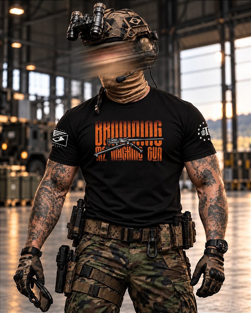 Camiseta Masculina Browning M2 Secret Box Team Six Brasil