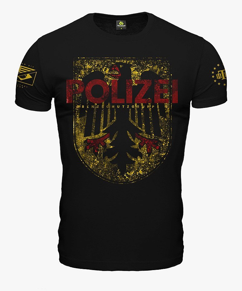 Camiseta Masculina Polizei Secret Box Team Six Brasil
