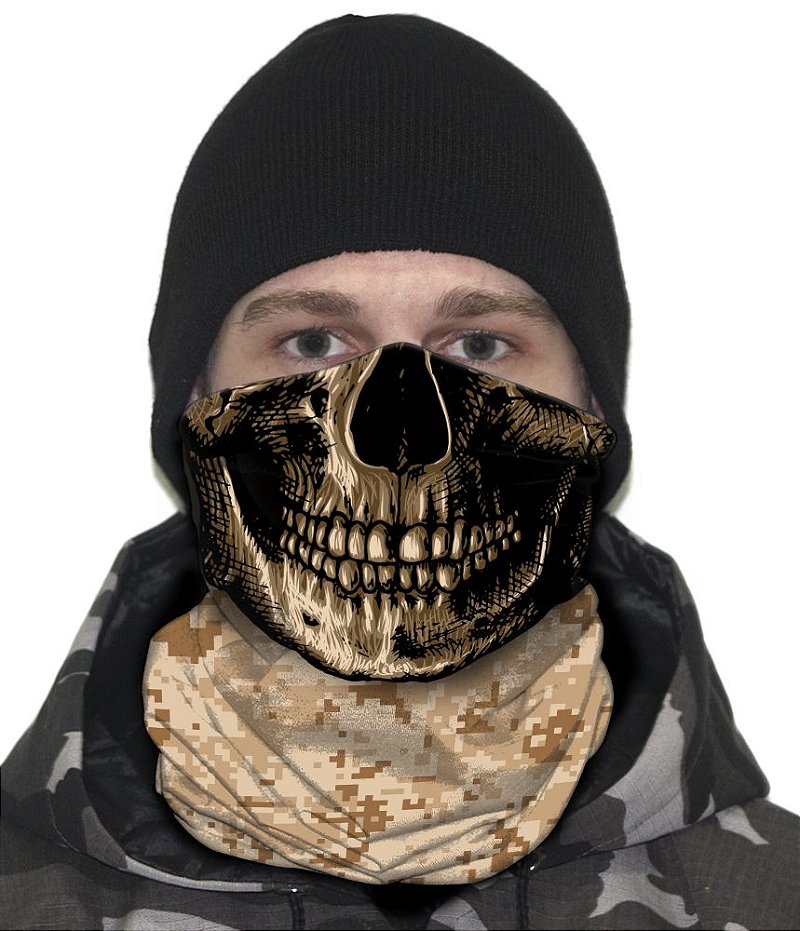 Face Armor Camuflado Digital Deserto