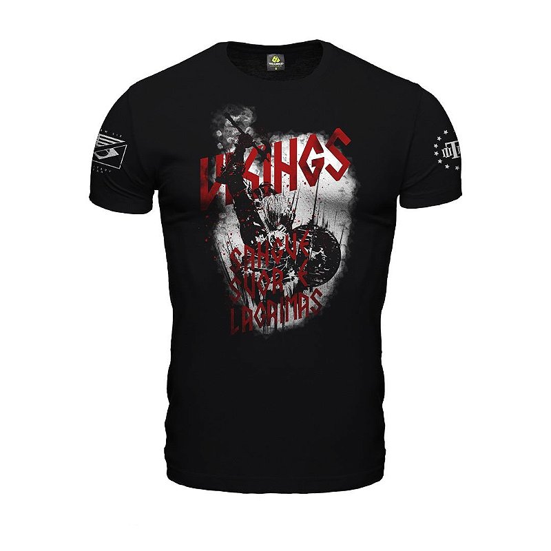 Camiseta Masculina Vikings Sangue, Suor e Lágrimas Team Six