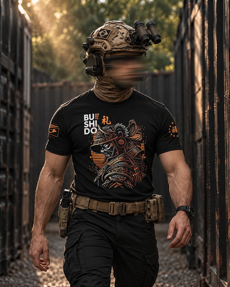 Camiseta Masculina Bushido 7 Princípios Respeito Team Six