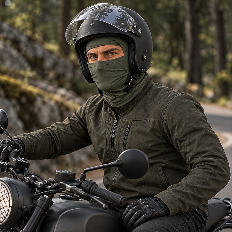Balaclava Tática Parabellum Verde Oliva Operações especiais Team Six Brasil