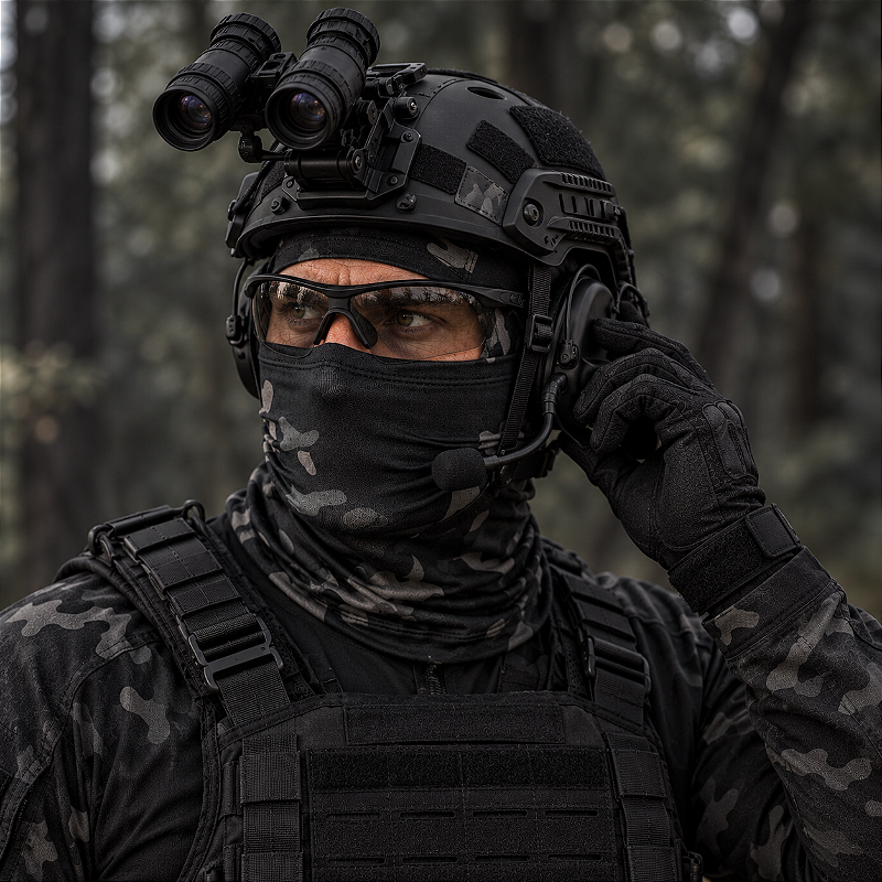 Balaclava Tática Parabellum Multicam Black Operações especiais Team Six Brasil
