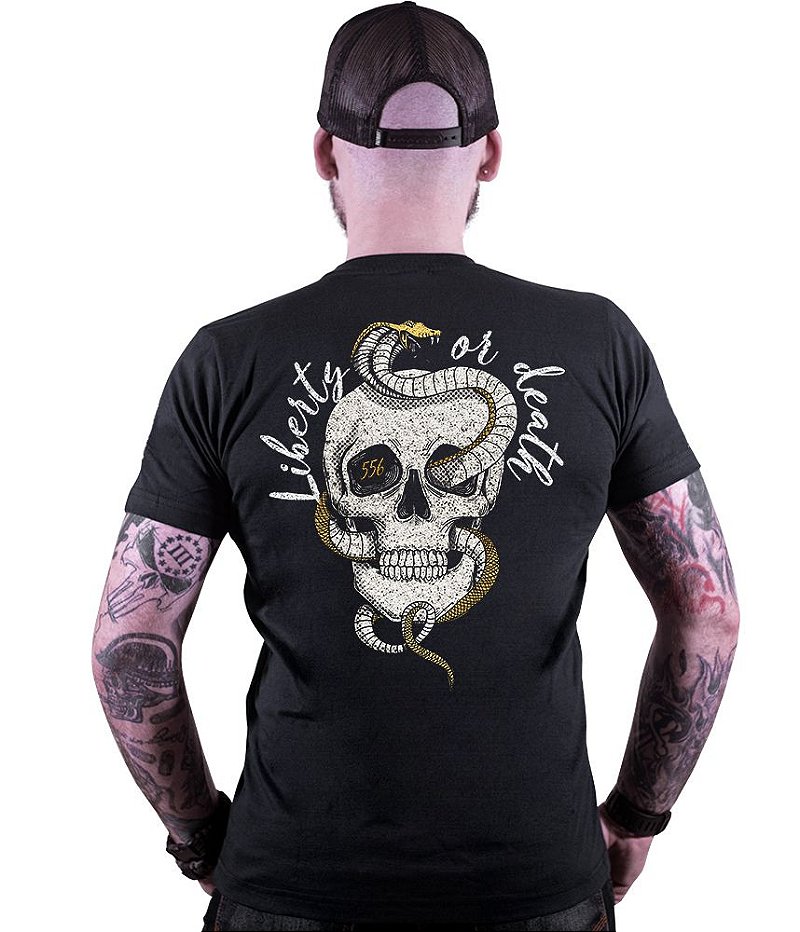 Camiseta Masculina Squad T6 Magnata Don't Tread On Me Team Six Brasil