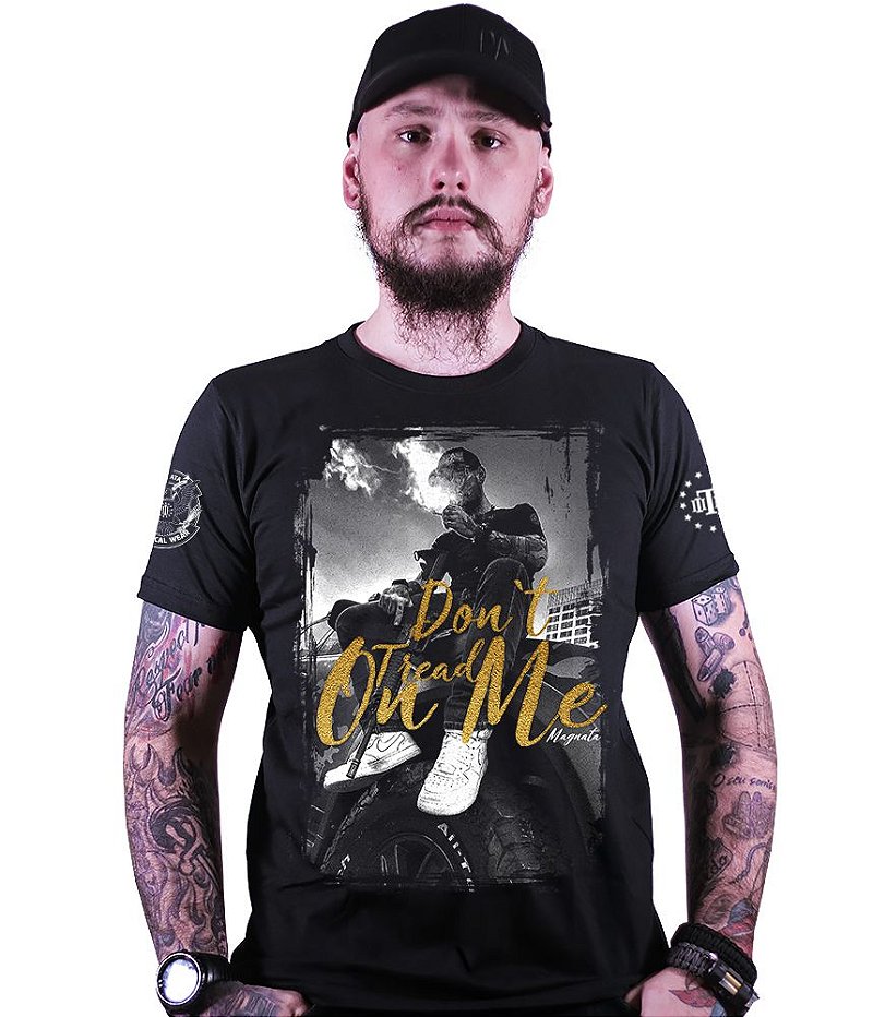 Camiseta Masculina Squad T6 Magnata Don't Tread On Me Team Six Brasil