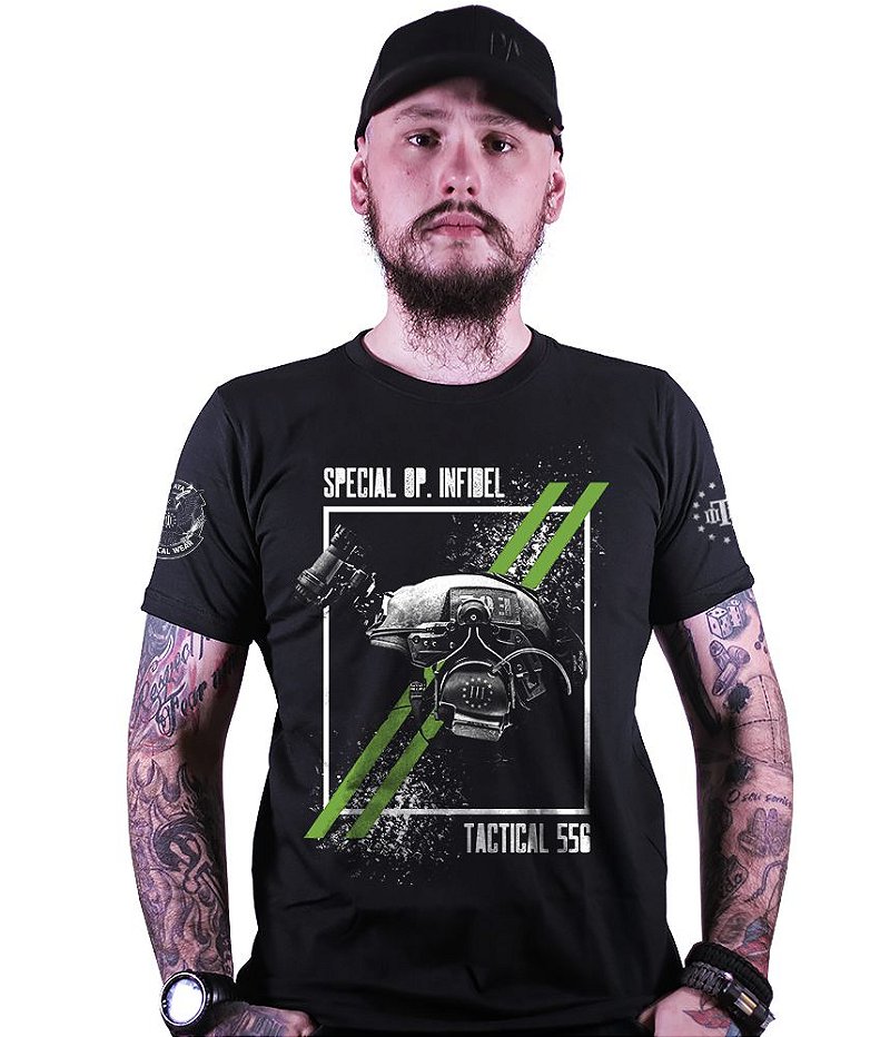 Camiseta Masculina Squad T6 Magnata 556 Infidel Team Six Brasil