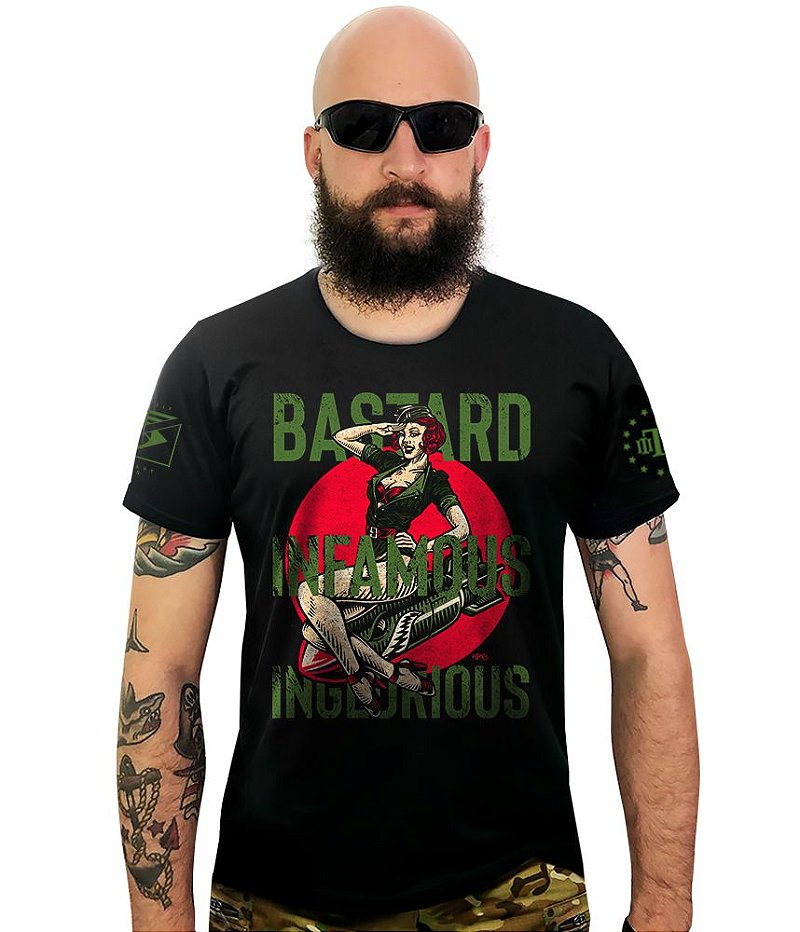 Camiseta Masculina Squad T6 Instrutor Fritz Bastard Infamous Inglorius Team Six Brasil