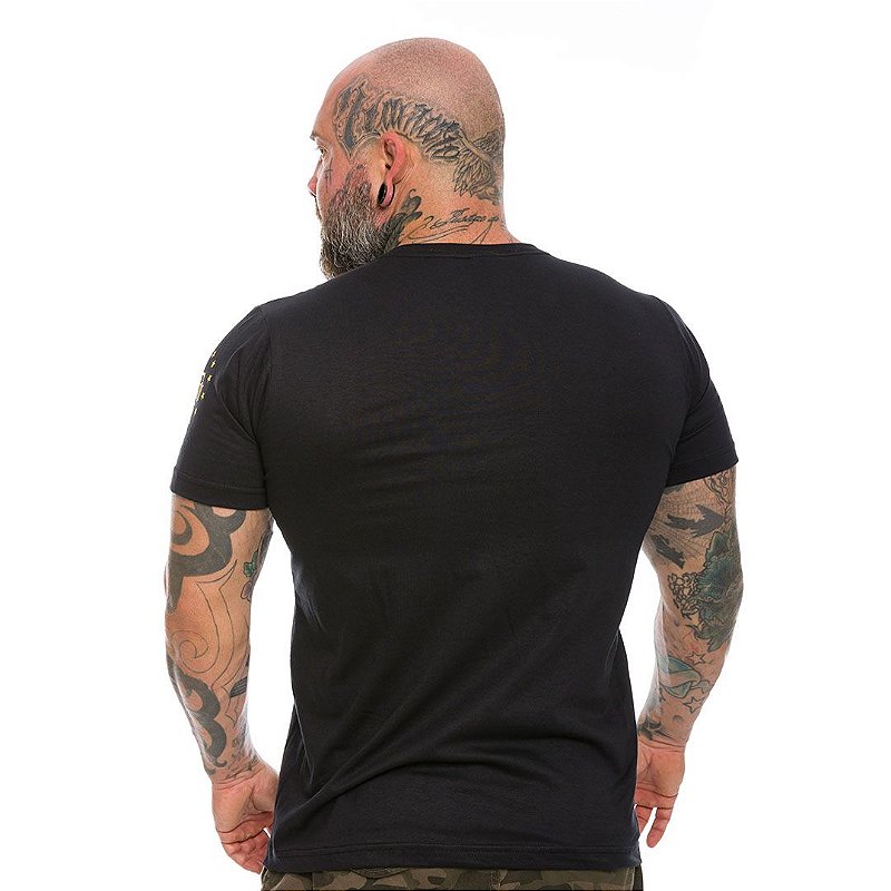 Camiseta Masculina CSI Crime Scene Investigation Gold Line Team Six Brasil