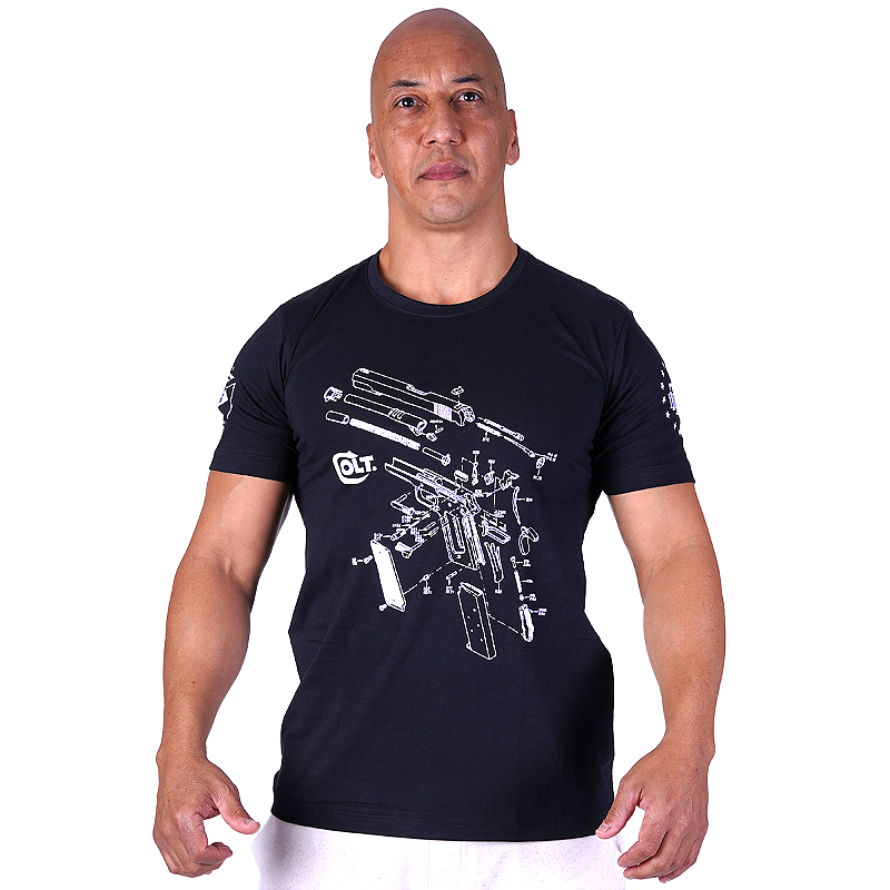 Camiseta Masculina Colt Parts M1911 Secret Box Team Six Brasil