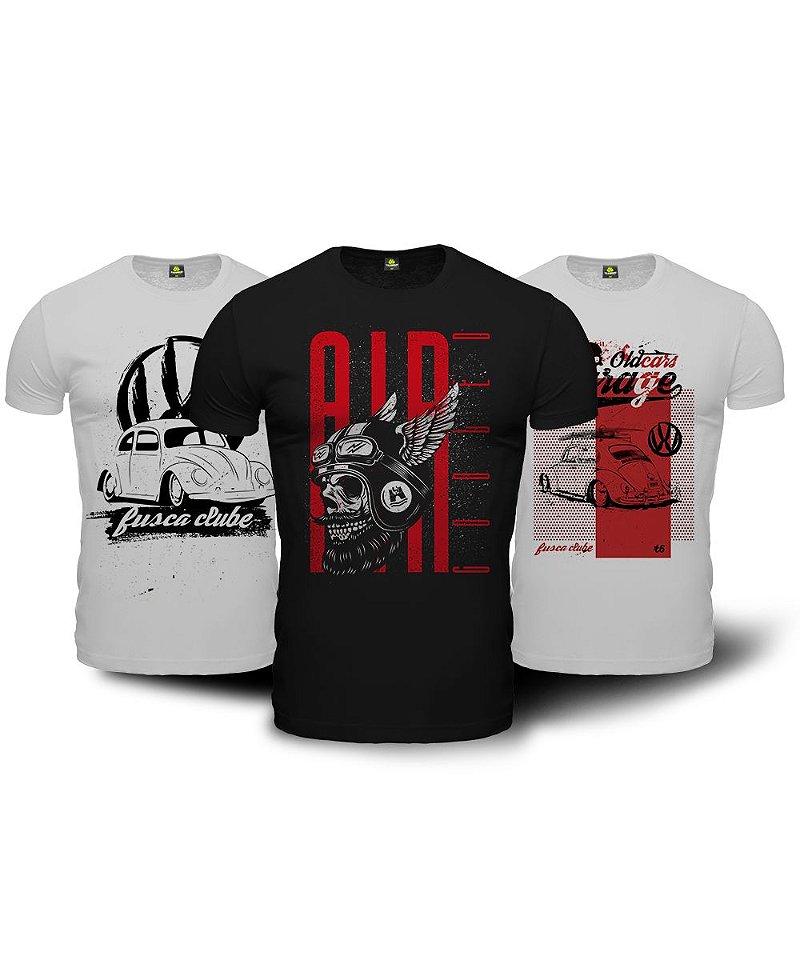 Kit Air Cooled Camisetas Masculinas Team Six Brasil