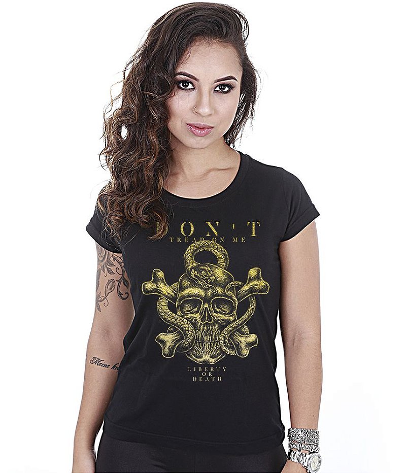 Kit 4 Camisetas Baby Look Feminina Soldiers Of Fortune Team Six Brasil