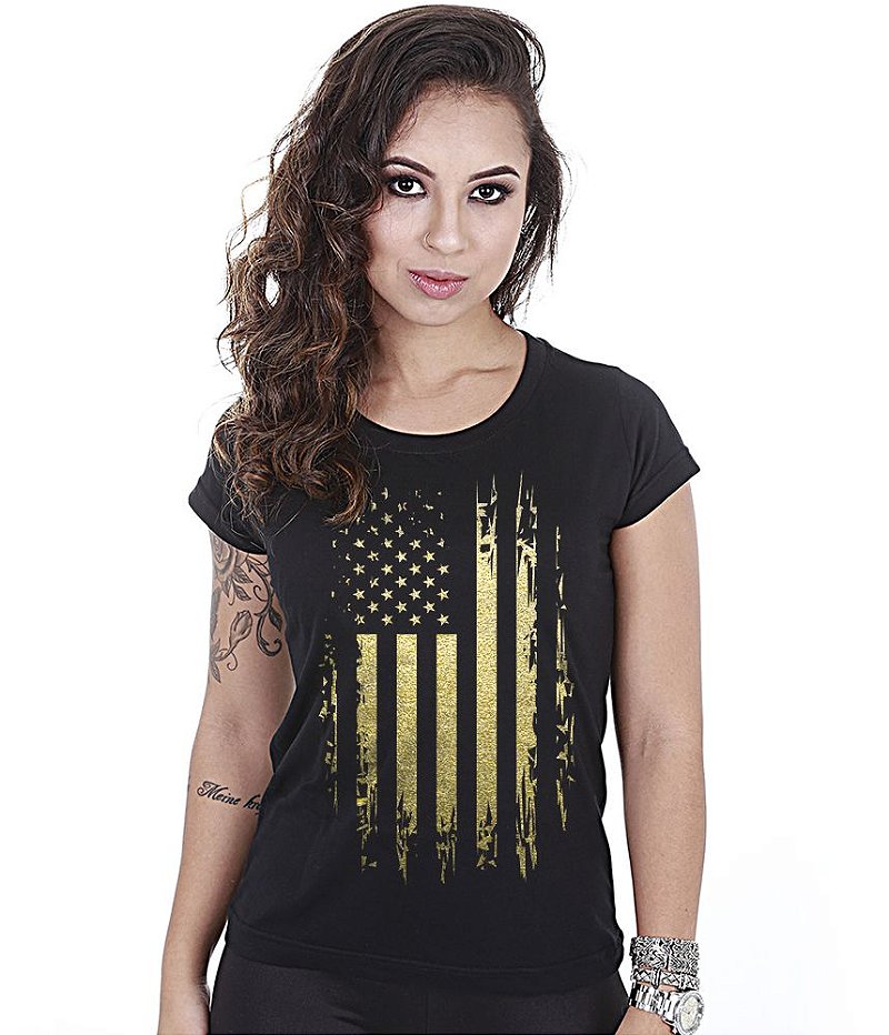 Kit 4 Camisetas Baby Look Feminina Soldiers Of Fortune Team Six Brasil