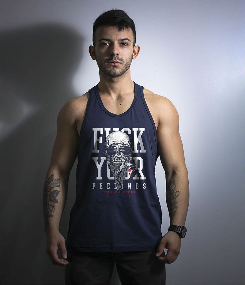 Camiseta Regata Fuck Your Feelings Masculina Team Six Brasil