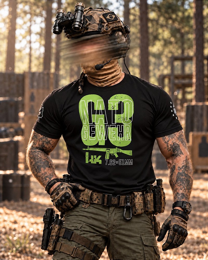 Camiseta Masculina HK G3 7.62x51mm Secret Box Team Six Brasil