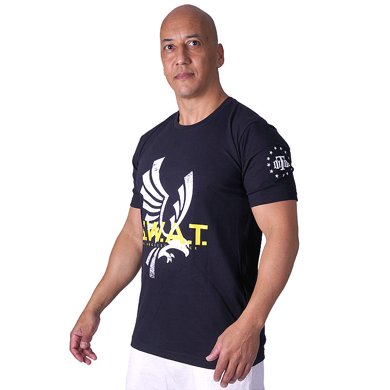 Camiseta Masculina SWAT Even Cops Dial 911 Secret Box Team Six Brasil
