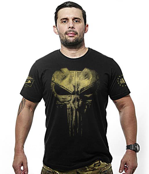 Kit 4 Camisetas Masculinas Militares Gold Line Justiceiro Team Six Brasil