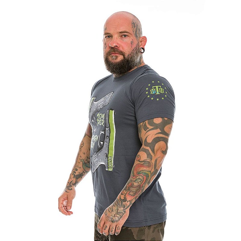 Camiseta Masculina Concept Line Glock Semper Paratus Hurricane Team Six Brasil