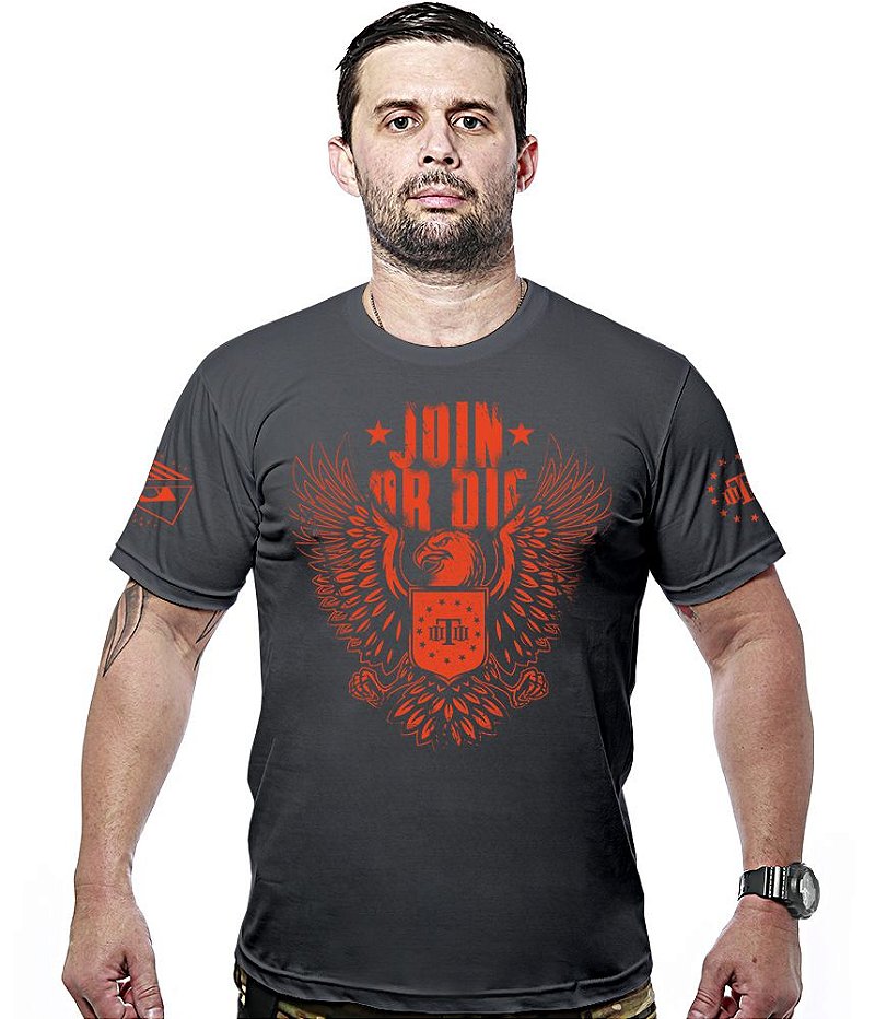 Kit 4 Camisetas Masculinas Concept Line Join Or Die Team Six