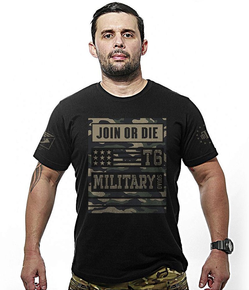 Kit 4 Camisetas Masculinas Concept Line Join Or Die Team Six