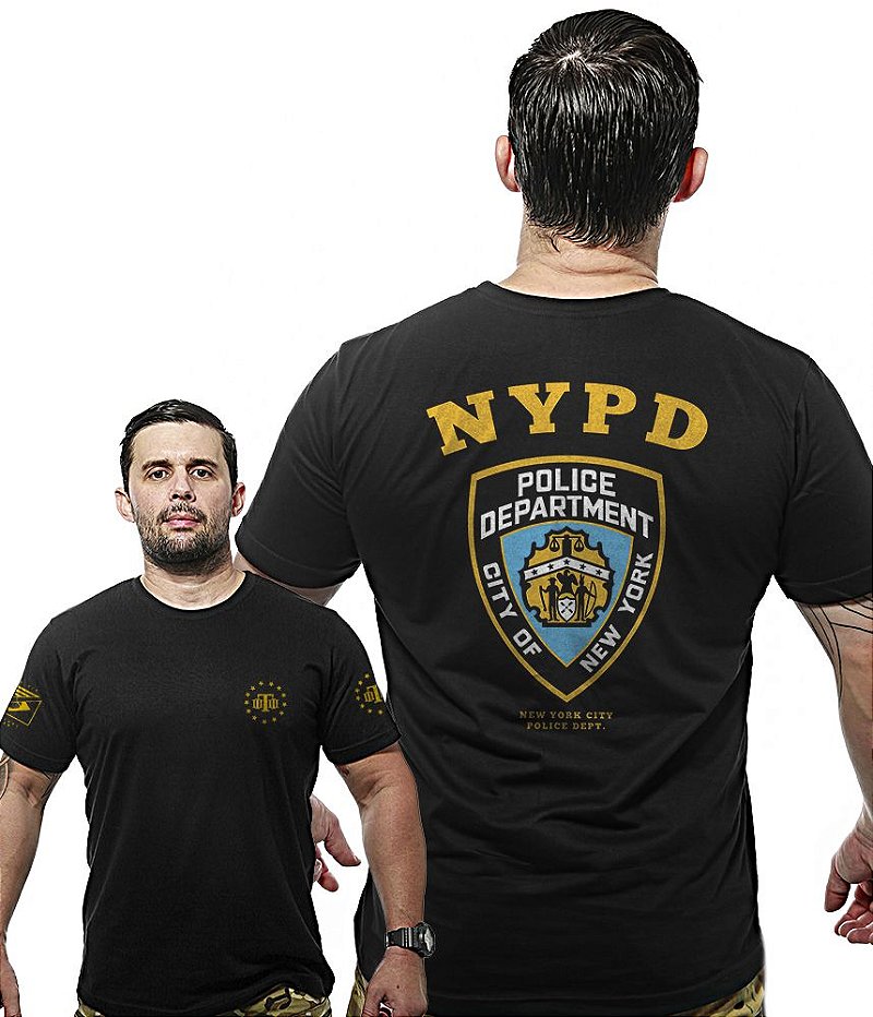 Camiseta Masculina Wide Back NYPD Police Department Team Six Brasil