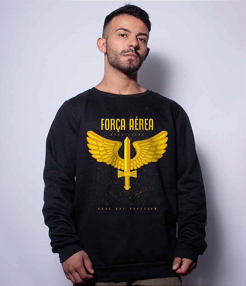 Casaco Básico de Moletom Força Aérea Team Six Brasil