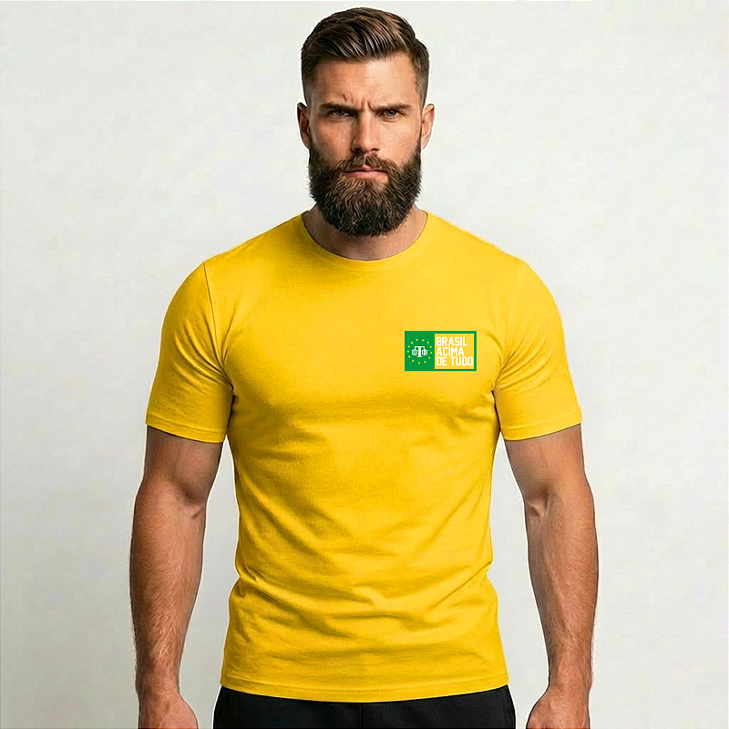 Camiseta Masculina Brasil Acima de Tudo Team Six