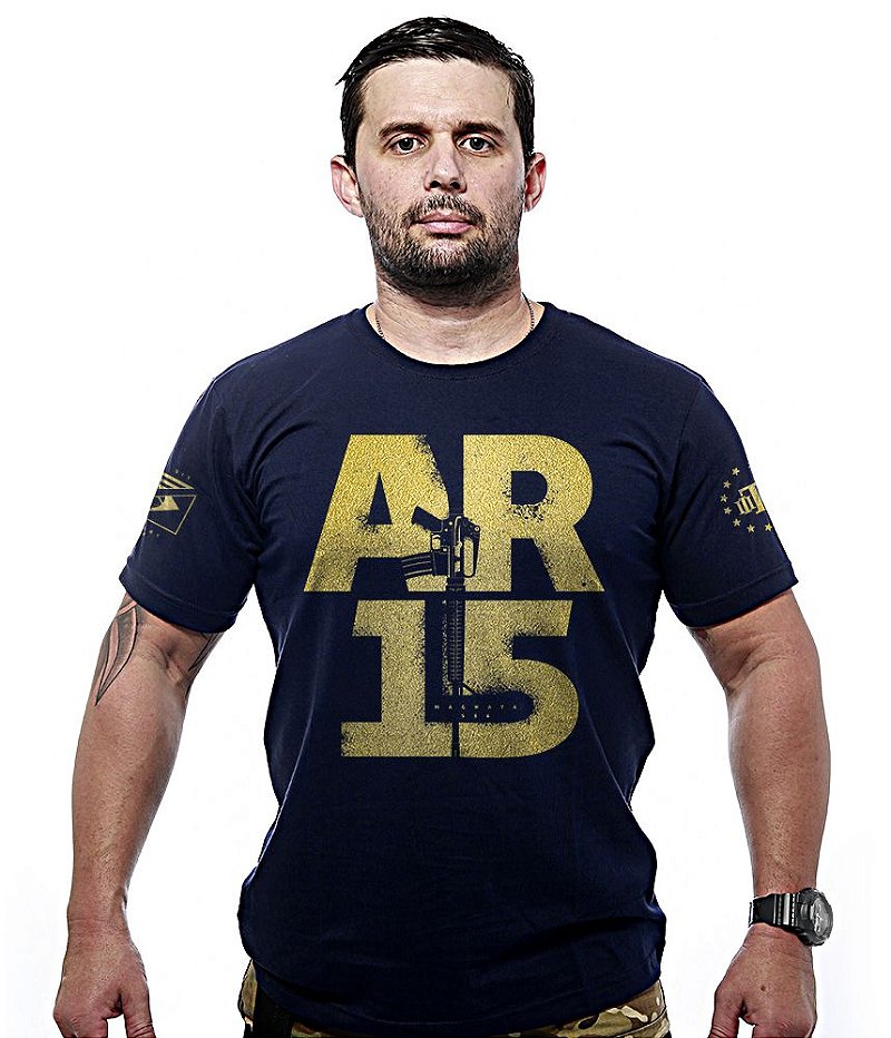 Camiseta Masculina Squad T6 Magnata Gold Line AR15 Team Six Brasil