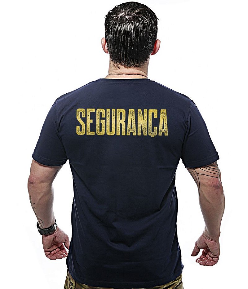 Camiseta Masculina Segurança Gold Line Team Six Brasil