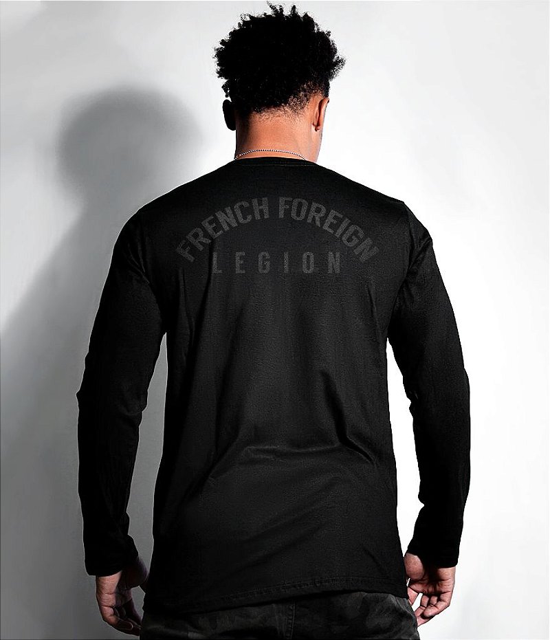 Camiseta Manga Longa Legião Estrangeira Dark Line Masculina Team Six Brasil