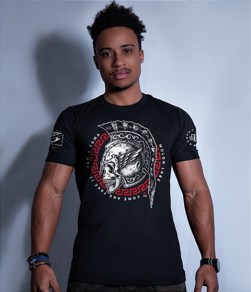 Camiseta Masculina Squad T6 GUFZ6 Molon Labe Come And Take It Team Six Brasil