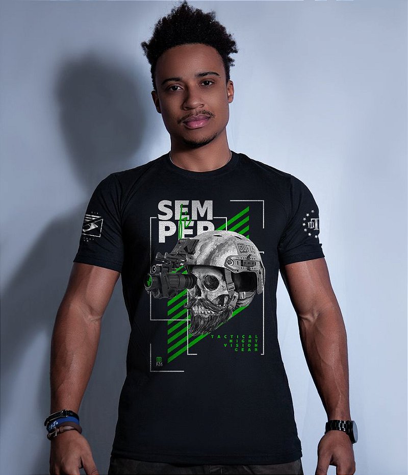 Camiseta Masculina Squad T6 GUFZ6 Semper Fi Night Vision Gear Team Six Brasil