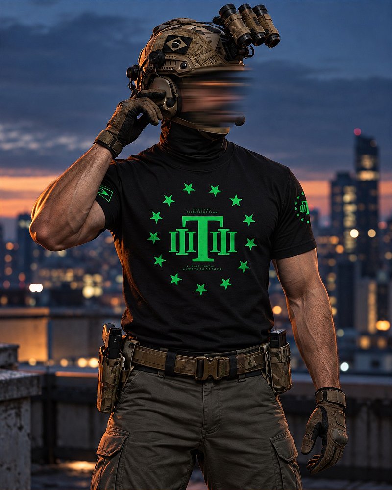 Camiseta Masculina Concept Line Atomic Team Six Brasil