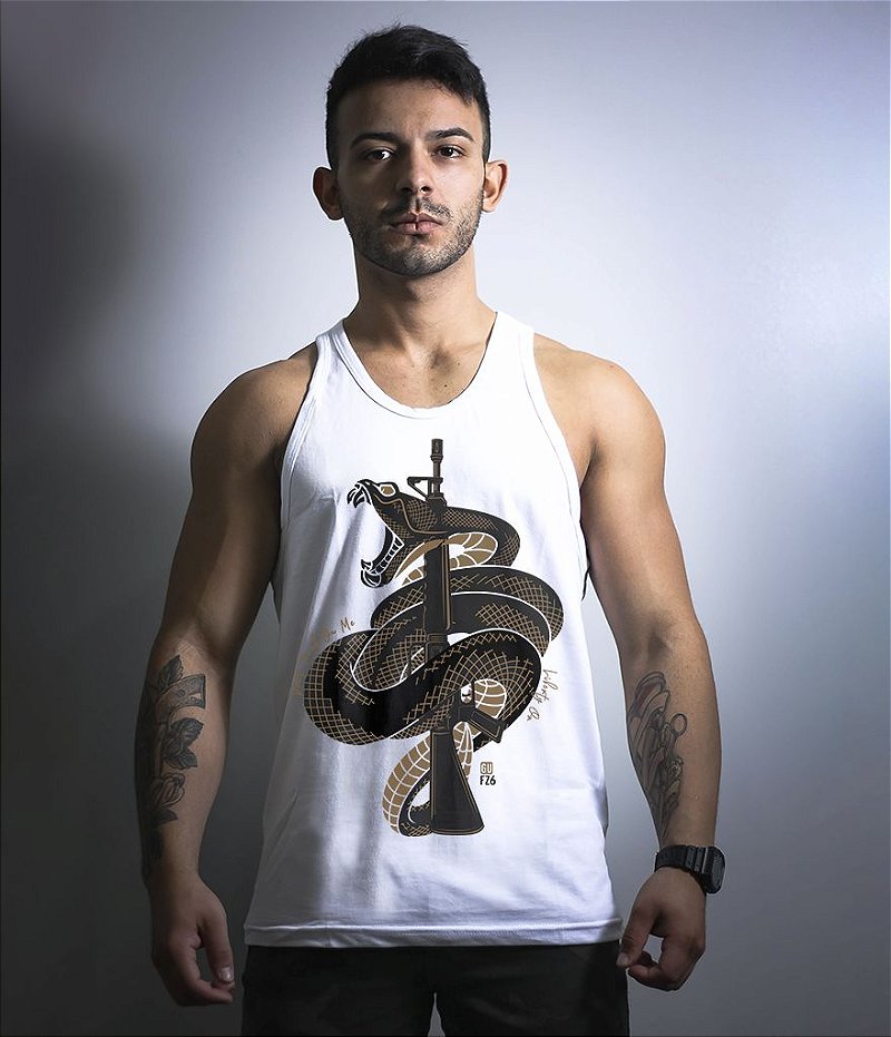 Camiseta Regata GUFZ6 Don't Tread On Me Masculina Team Six Brasil