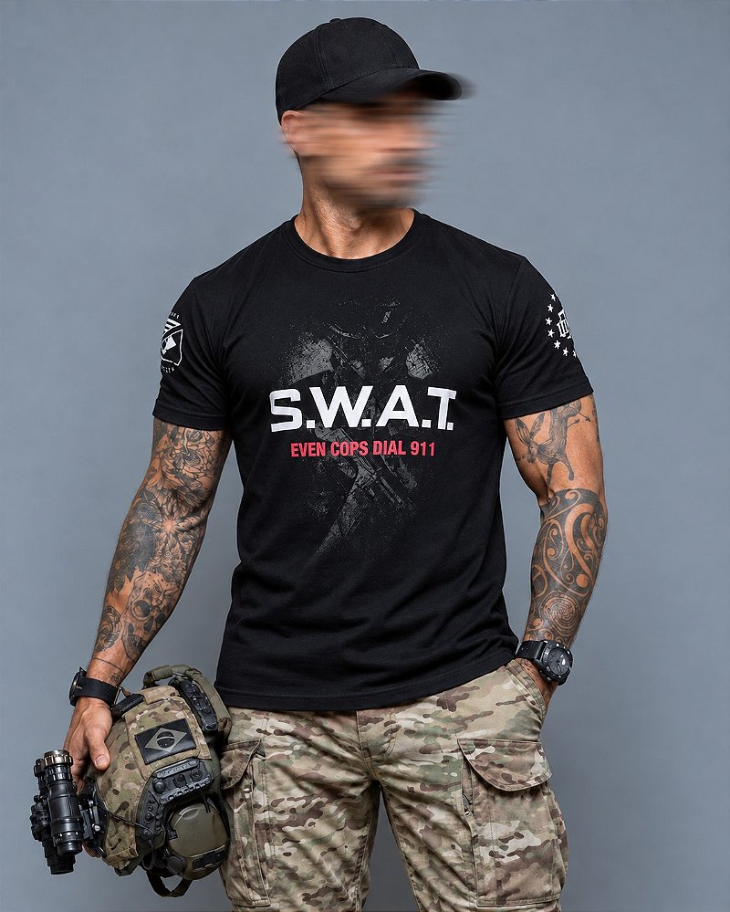 Camiseta Masculina SWAT Forças Especiais EUA Team Six Brasil