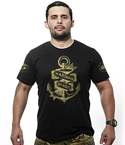 Kit 3 Camisetas Masculinas Marinha Tactical Team Six Brasil