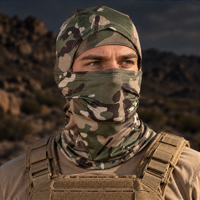 Balaclava Tática Parabellum Multicam Operações especiais Team Six Brasil