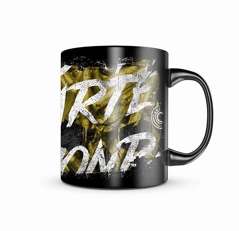 Caneca de Porcelana Dark Militar Squad T6 Camacho Força Arte Honra Team Six Brasil